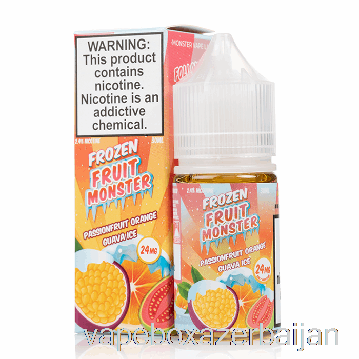 E-Juice Vape ICE Passionfruit Orange Guava - Frozen Fruit Monster Salts - 30mL 48mg